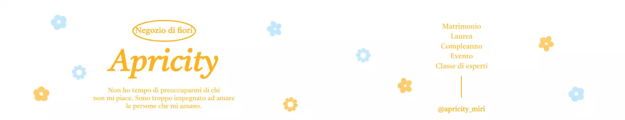 Un simpatico disegno floreale per la vostra prossima promozione