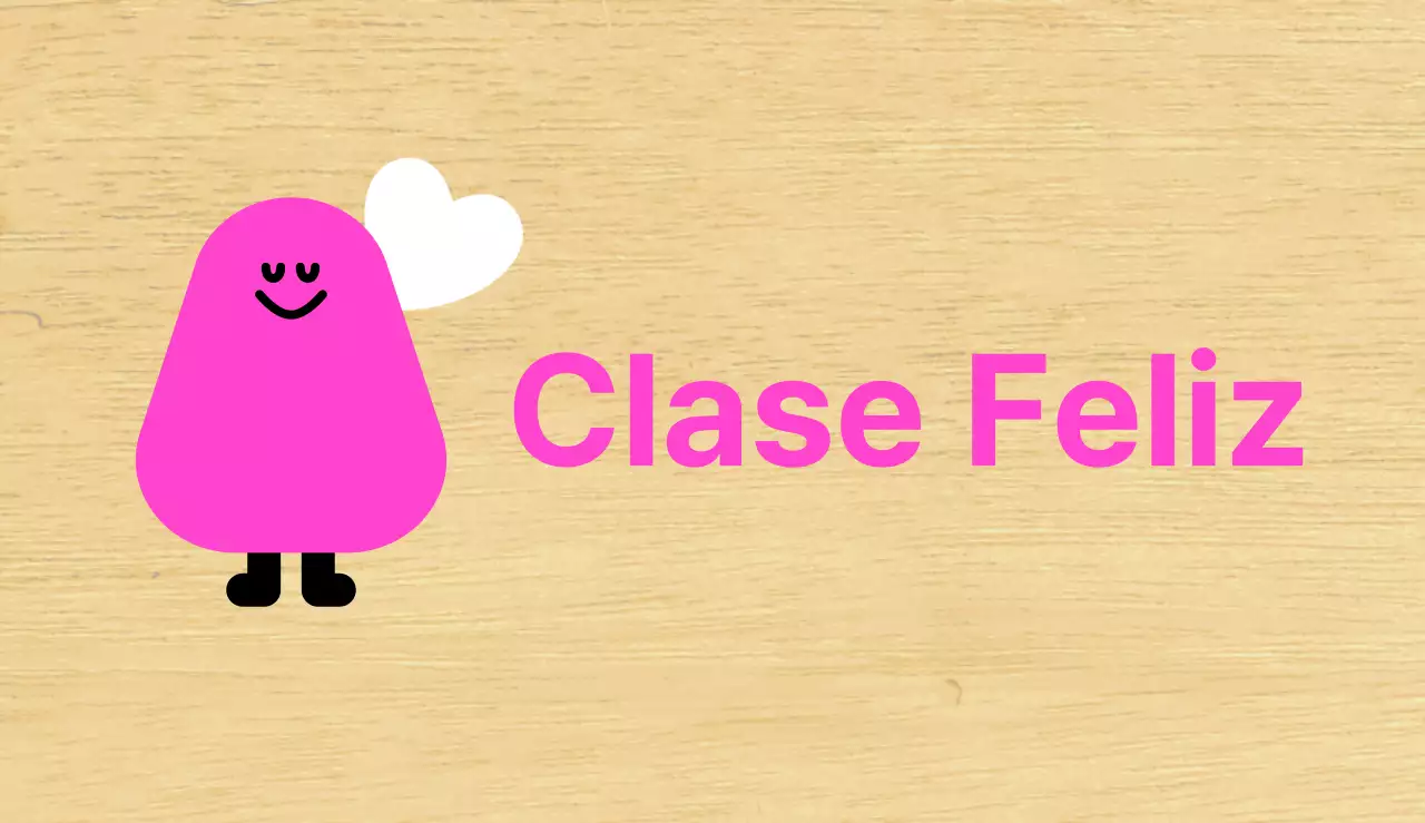 Guía de la clase de jardín de infancia ilustrada con personajes rosas