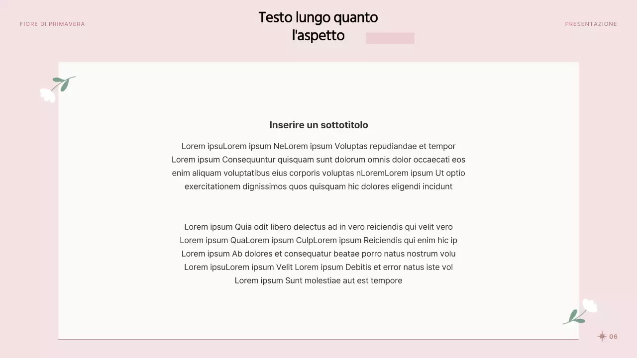 Graziosi fiori primaverili in rosa e bianco