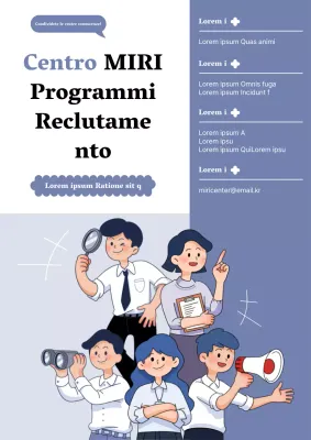 Guida al reclutamento di istruttori per i programmi di tendenza in bianco e blu