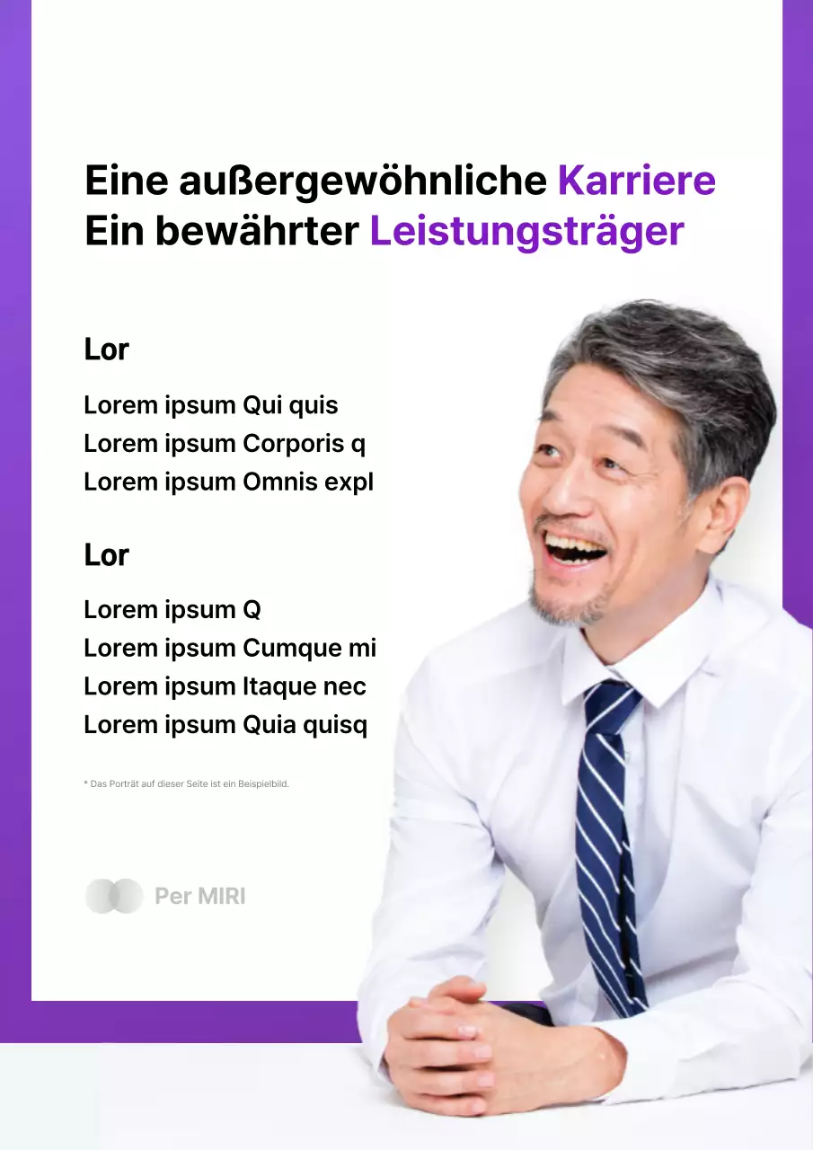 Ein einfacher Wahlkampf in Lila und Weiß