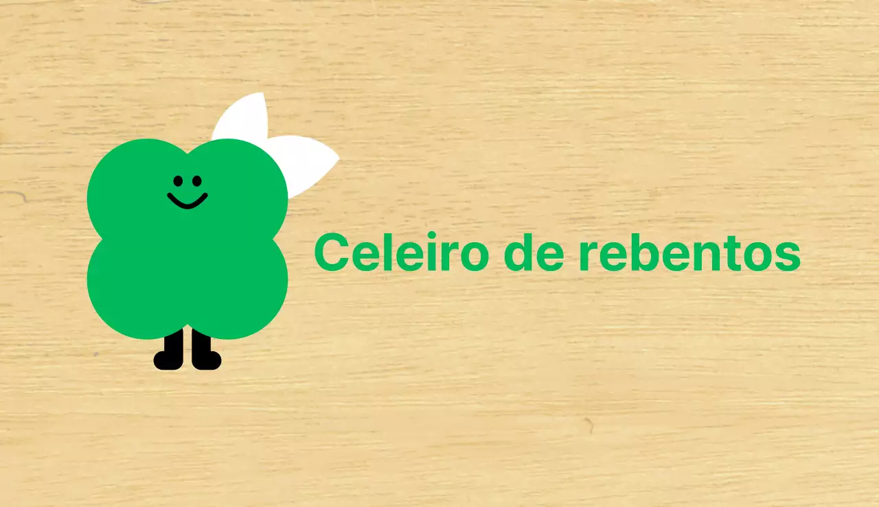 Personagem de planta verde Turma de jardim de infância gira