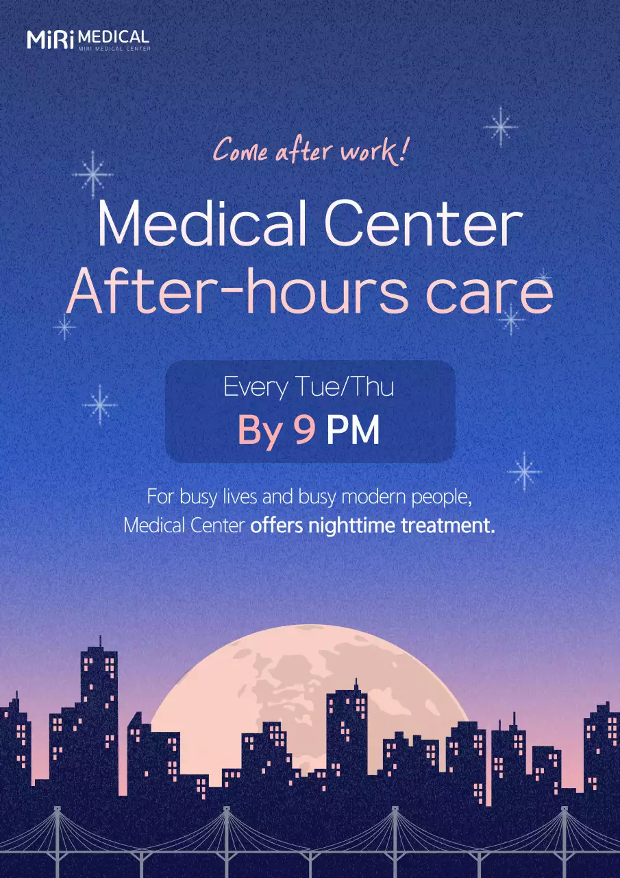 Blue Modern Medical Promotion Poster