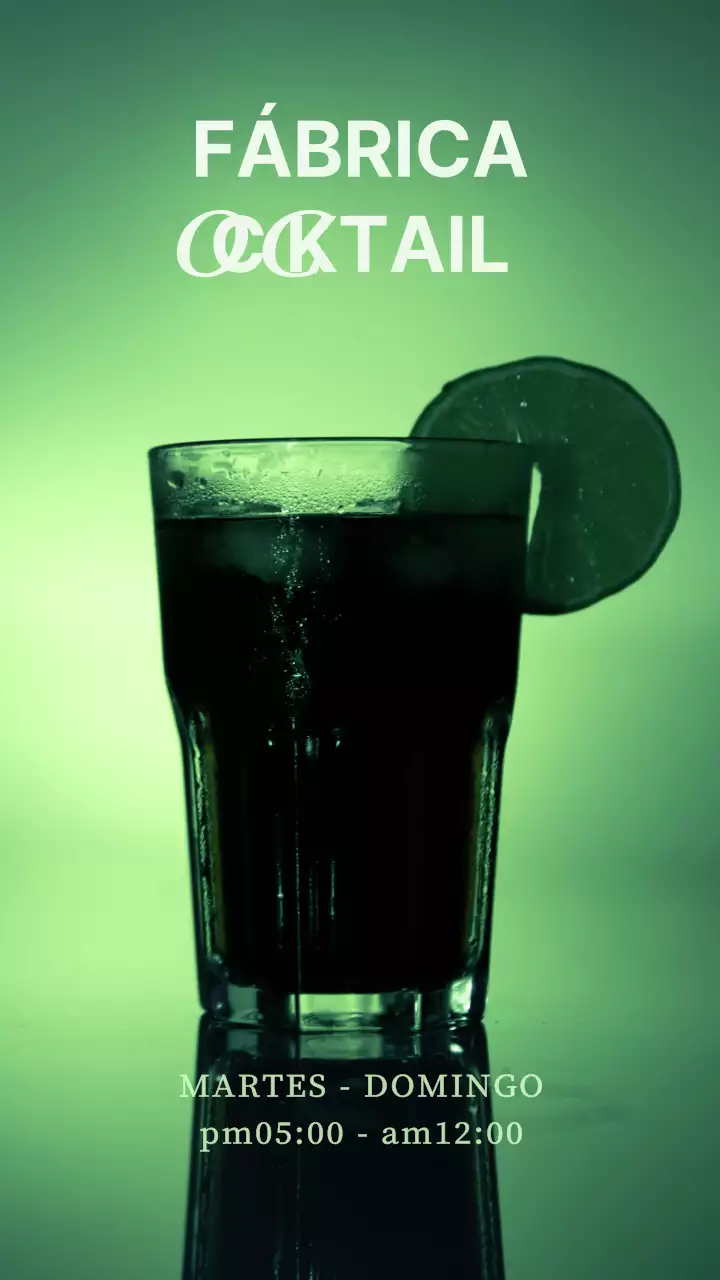 Una coctelería de moda en negro y caqui en las redes sociales