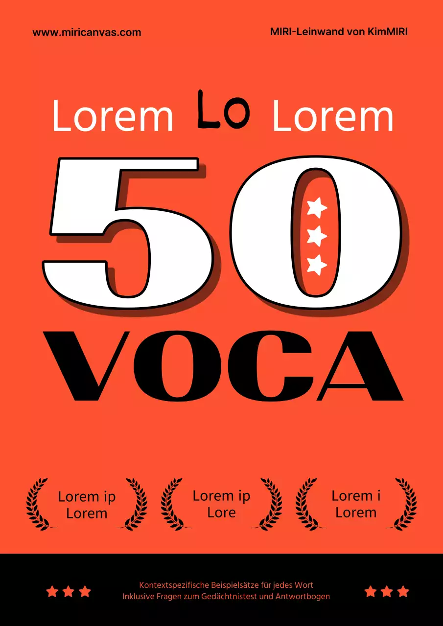 Einfache englische Wörter aus dem wirklichen Leben Buchdeckel in Orange und Schwarz