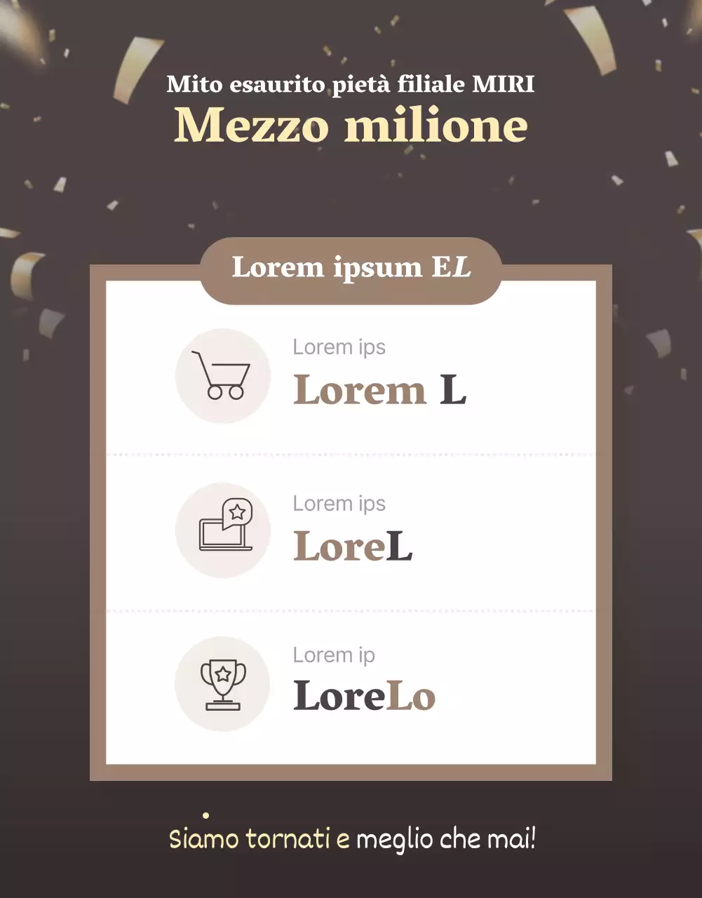 Promuovere un moderno centro commerciale di moda su uno sfondo beige