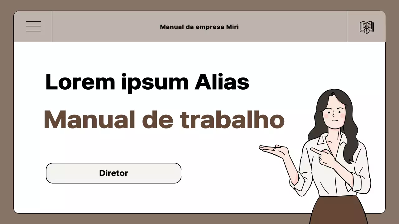Um guia para um manual de mudanças simples em castanho e marfim