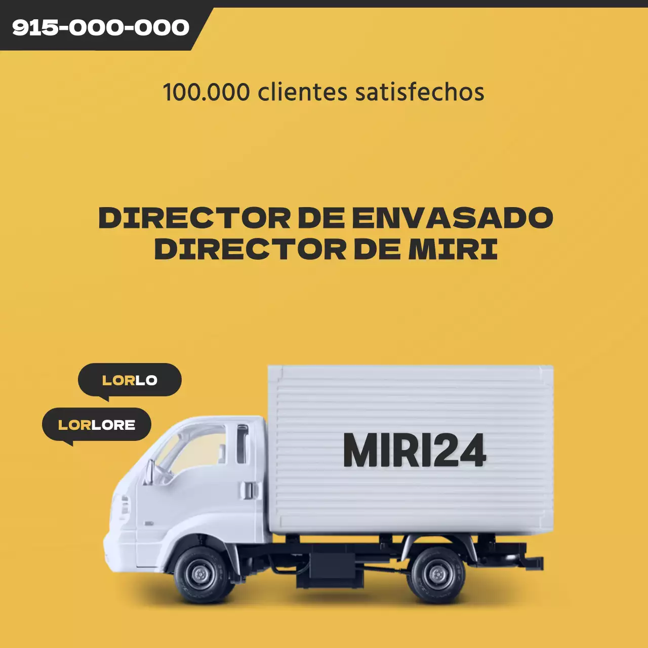 Promocione su mudanza con un sencillo embalaje amarillo y negro