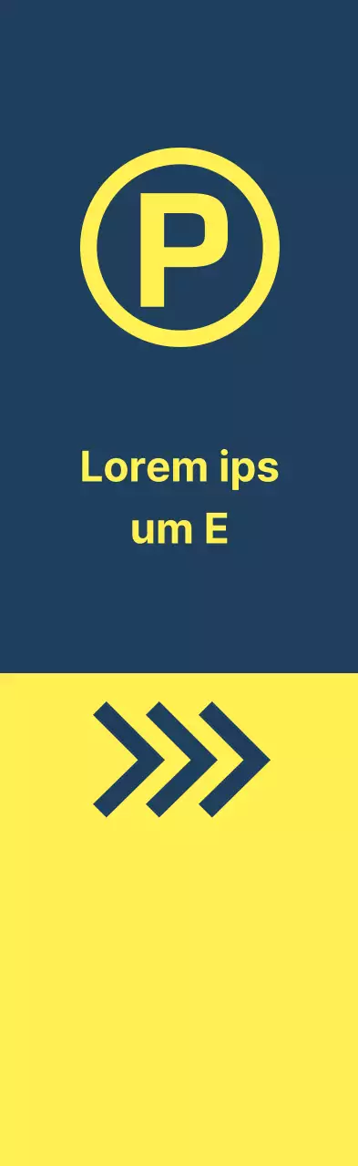 Aparcamientos de color amarillo índigo