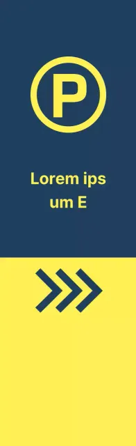 Aparcamientos de color amarillo índigo
