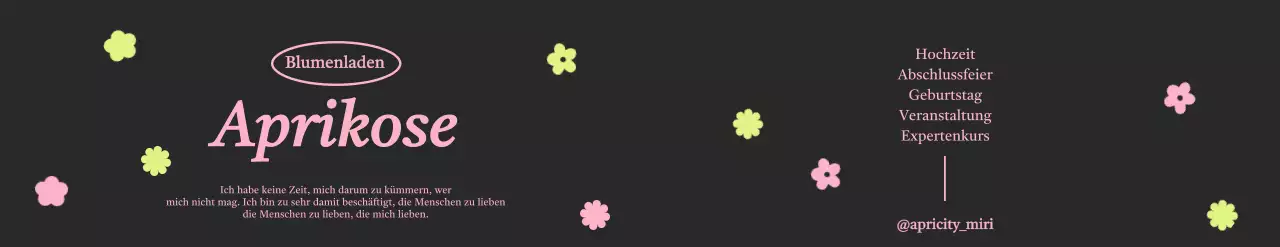 Ein hübsches Blumendesign für Ihre nächste Werbeaktion