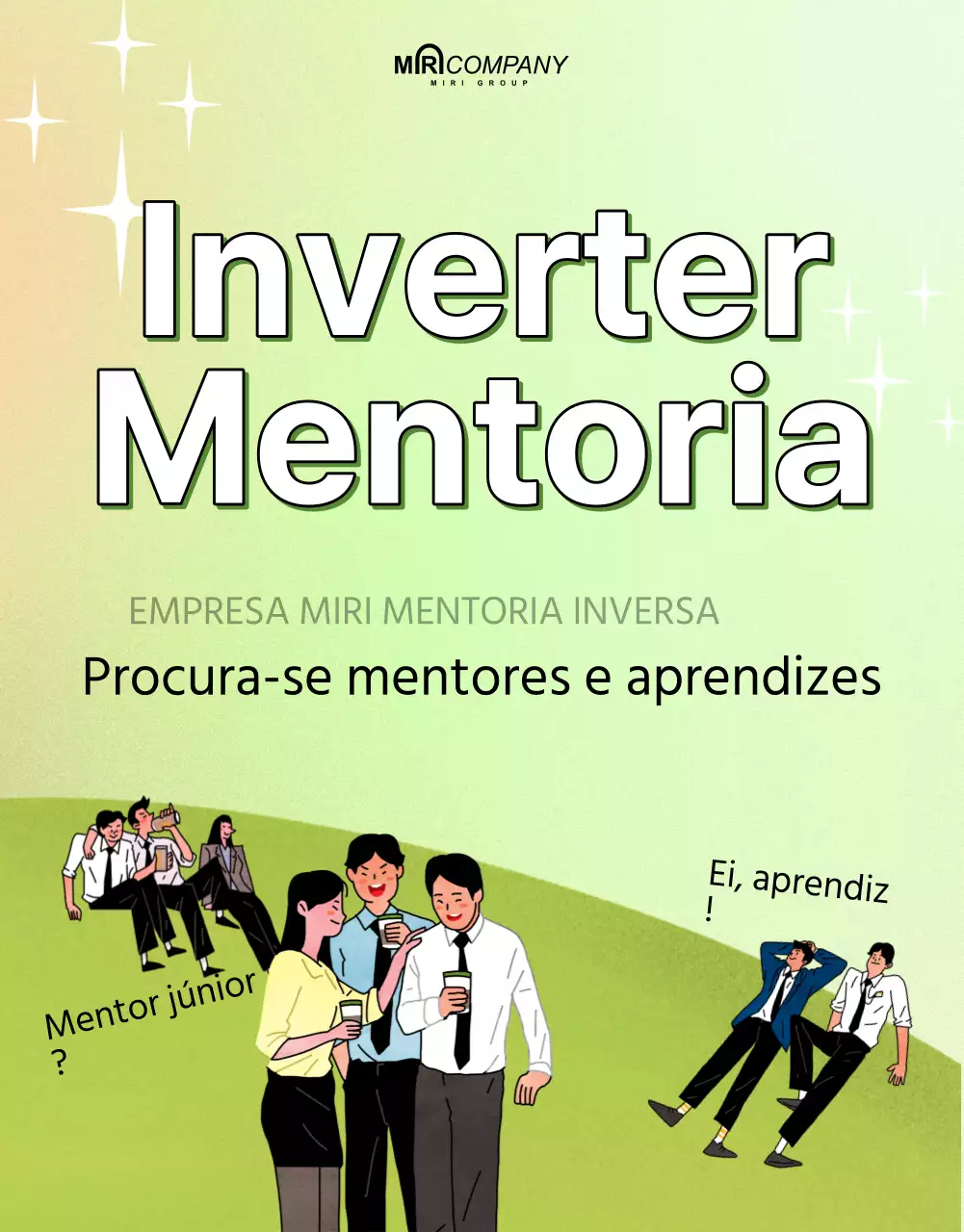 Estamos à procura de pessoas para se juntarem ao nosso pequeno e encantador programa de mentores.