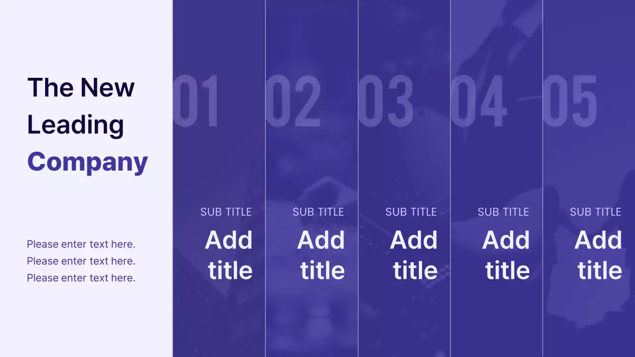 A modern shareholder meeting presentation in purple