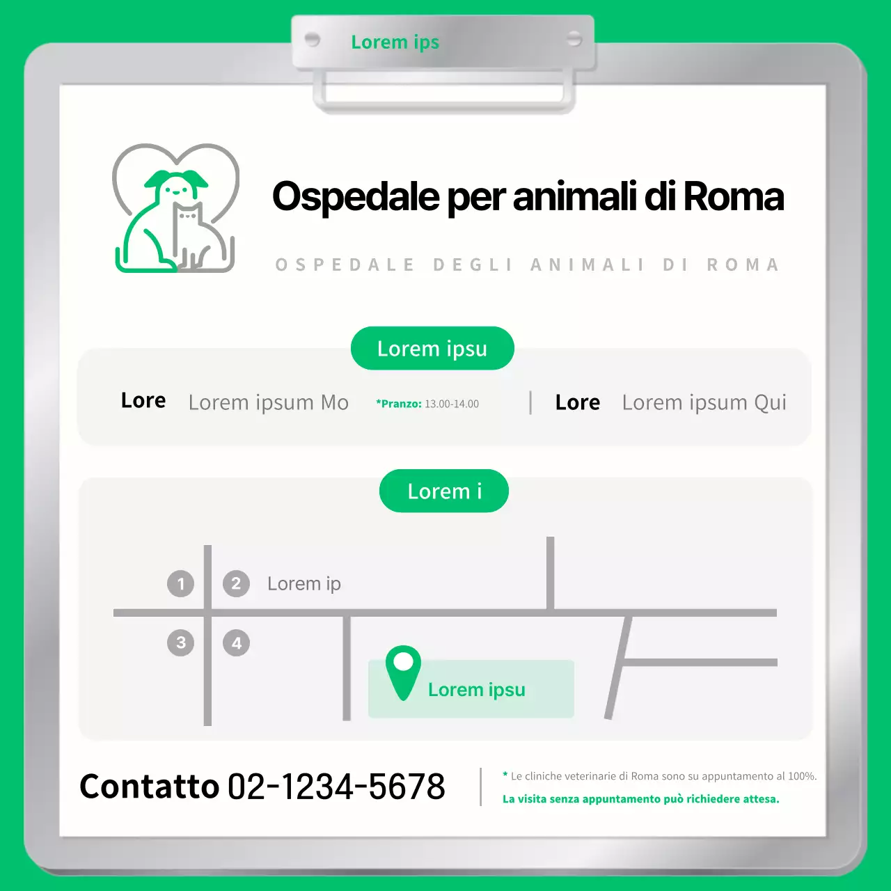 La cura degli animali in primavera spiegata con semplici colori verdi e marroni