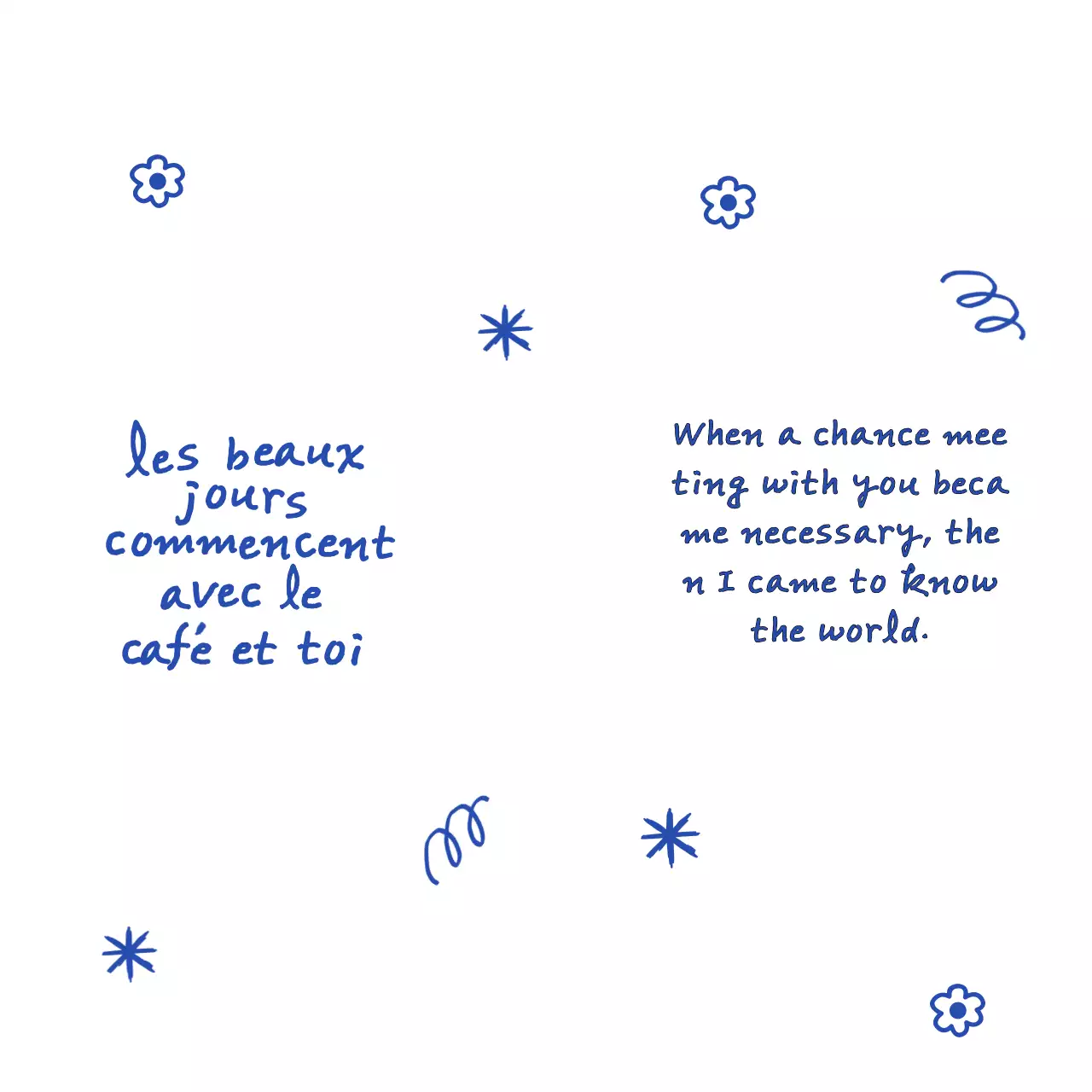 手書きの文字と手描きの絵が入ったヴィンテージ感のあるグッズ。