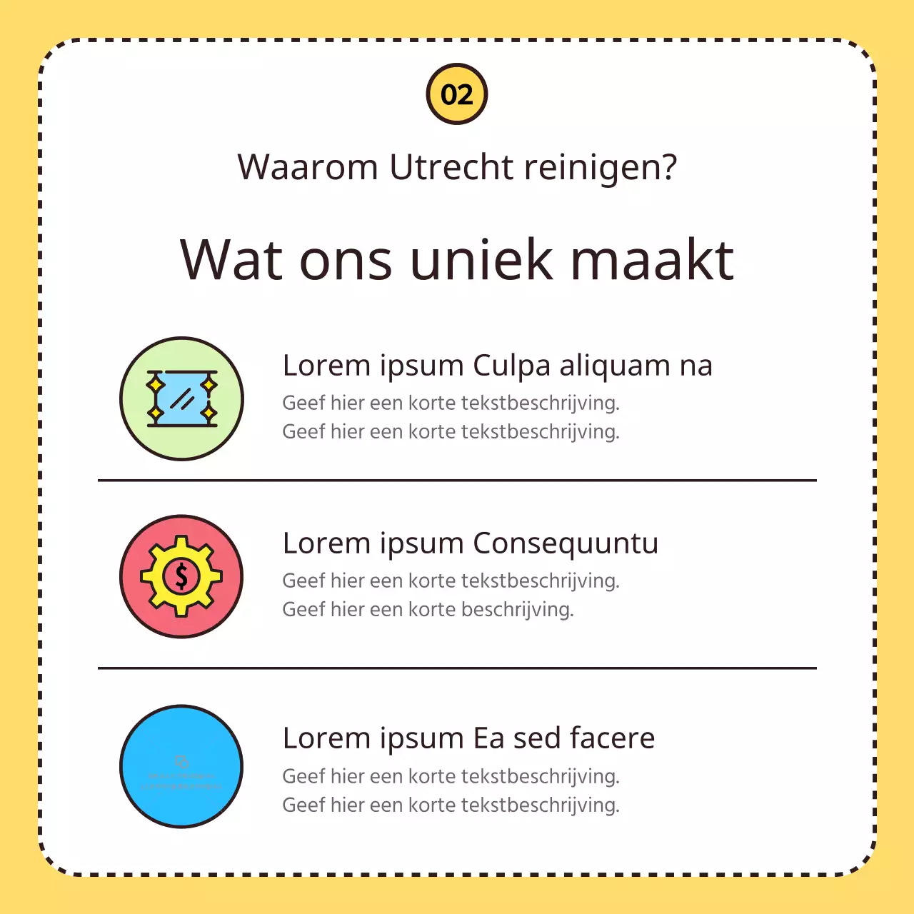 Promoot je gele, leuke schoonmaakbedrijf