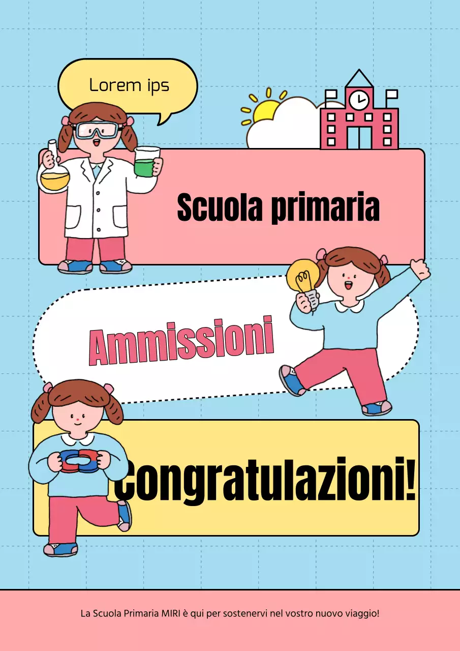 Un post per festeggiare il ritorno a scuola in azzurro e rosa
