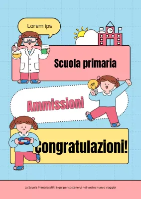 Un post per festeggiare il ritorno a scuola in azzurro e rosa