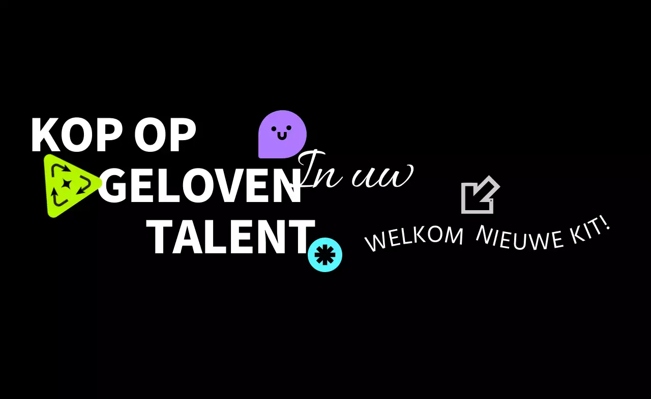 Corporate welkomstpakket met typografische concepten