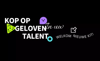 Corporate welkomstpakket met typografische concepten