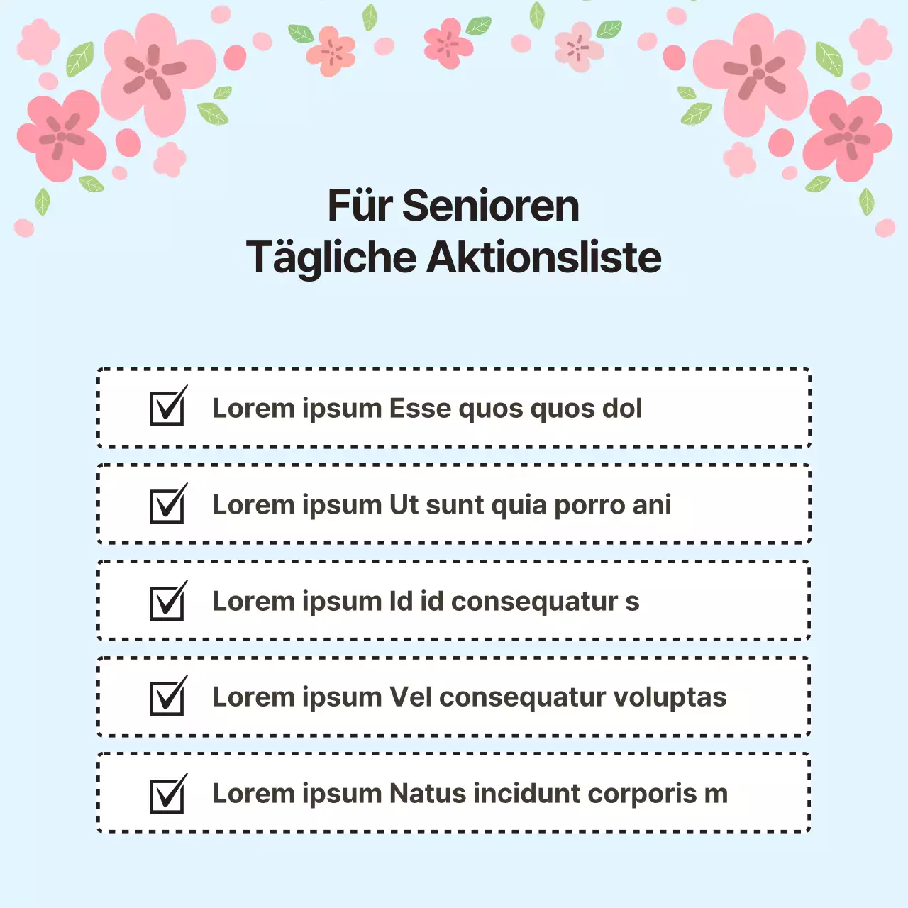 Rosa-gelber Newsletter zur Gesundheitsvorsorge für Senioren