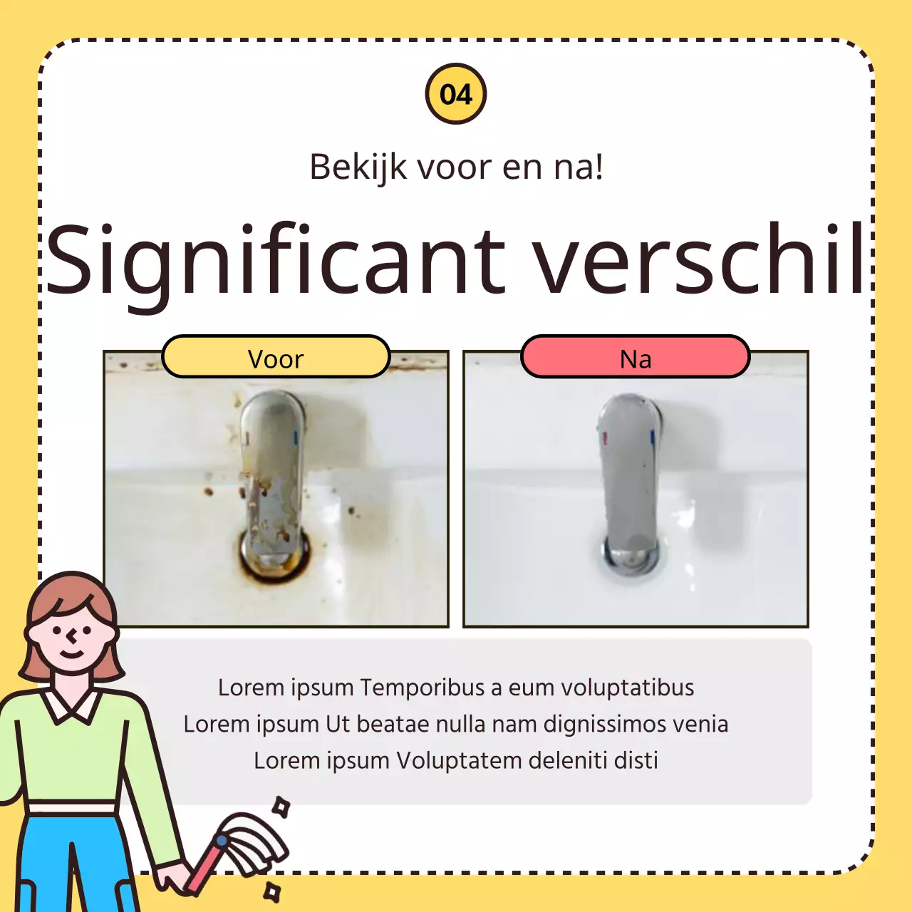 Promoot je gele, leuke schoonmaakbedrijf