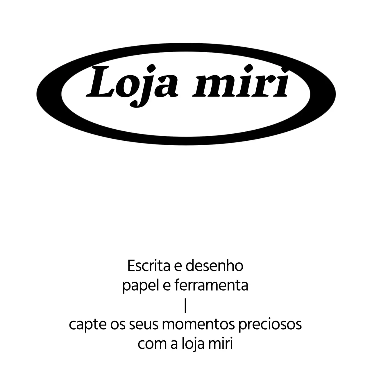 Logótipo circular moderno e limpo em preto