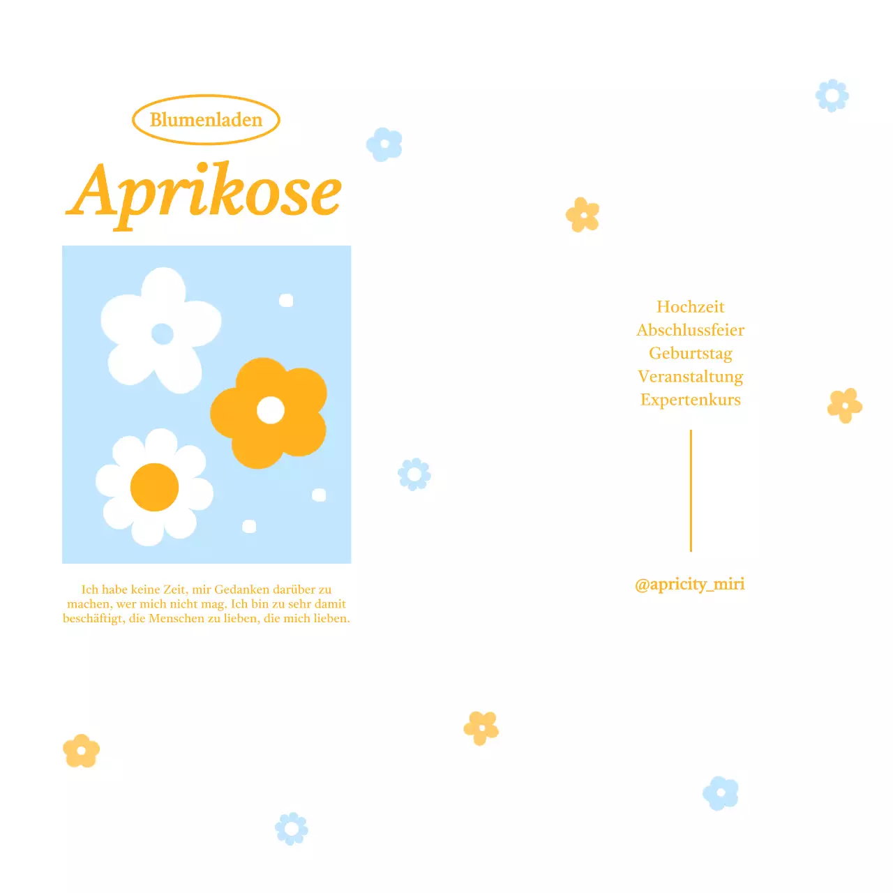 Ein hübsches Blumendesign für Ihre nächste Werbeaktion