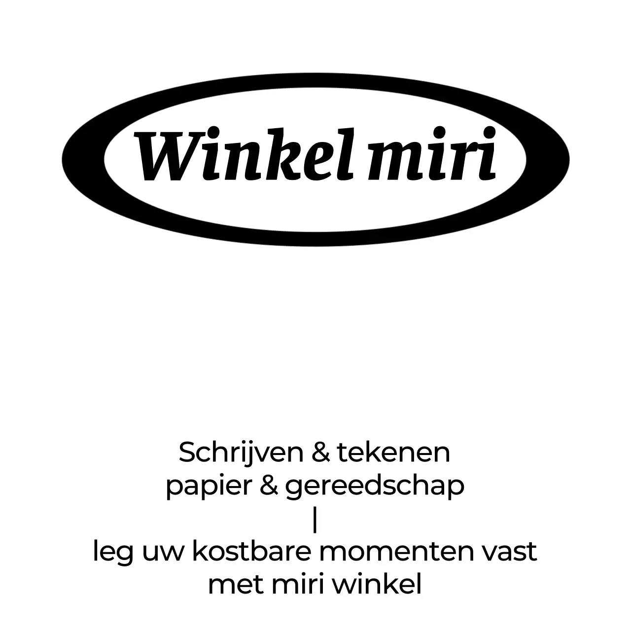 Zwart modern schoon cirkellogo