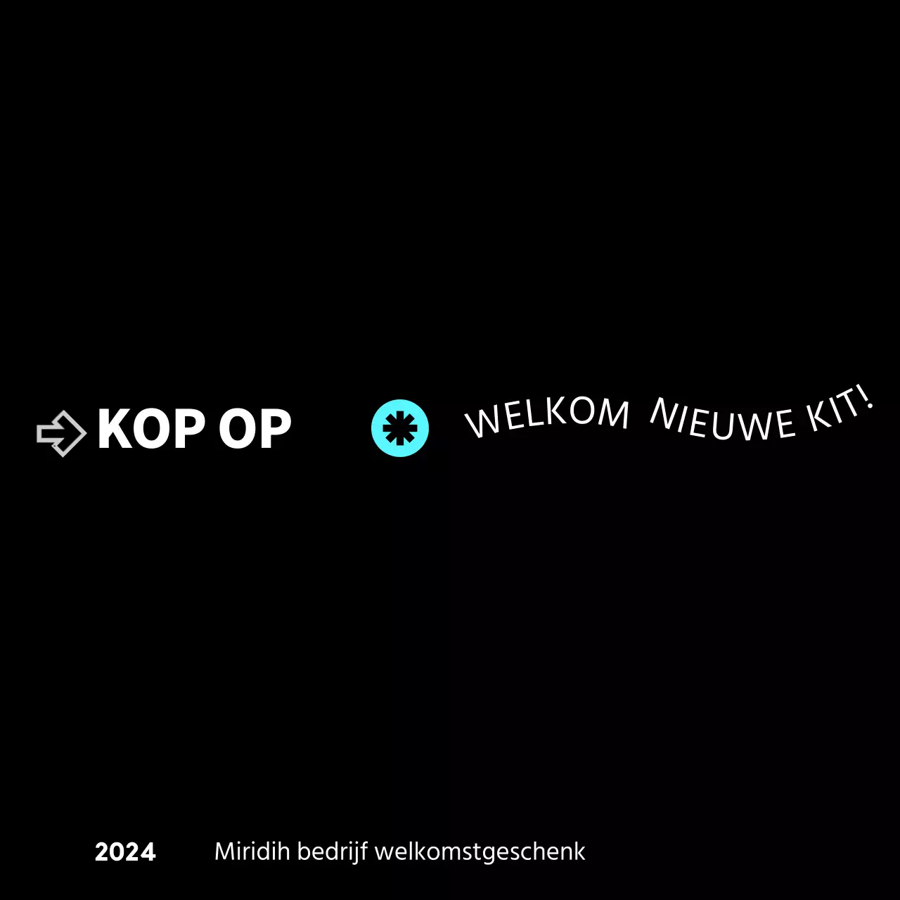 Corporate welkomstpakket met typografische concepten