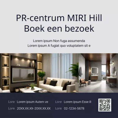 Bevorder bezoeken aan de marineblauwe moderne modelwoning