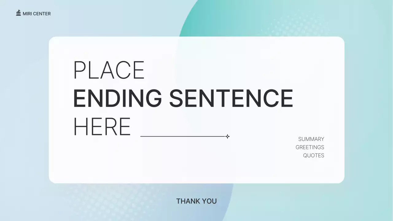 민트 모던 NGO 프레젠테이션