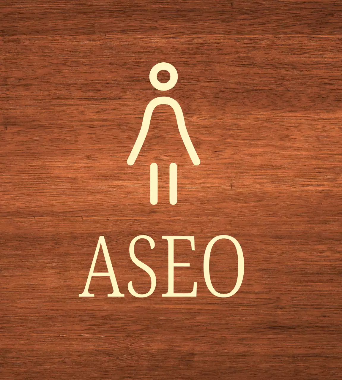 icono de mujer beige ubicación del inodoro