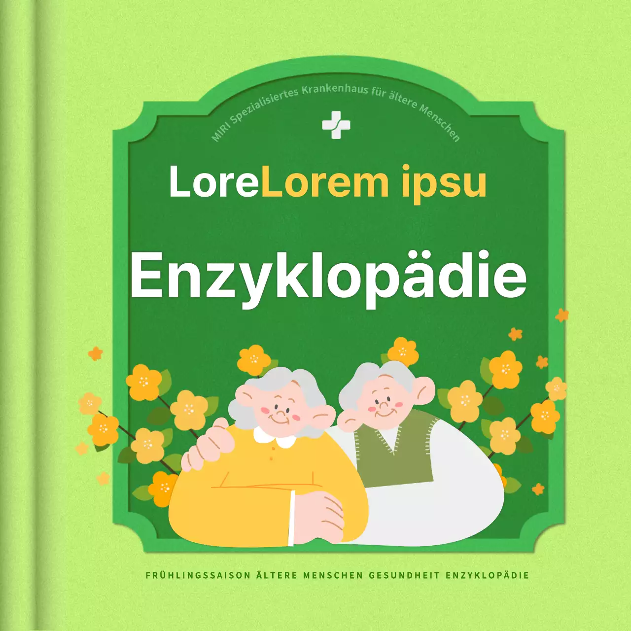 Förderung eines gemütlichen geriatrischen Krankenhauses in Chartreuse und Grün