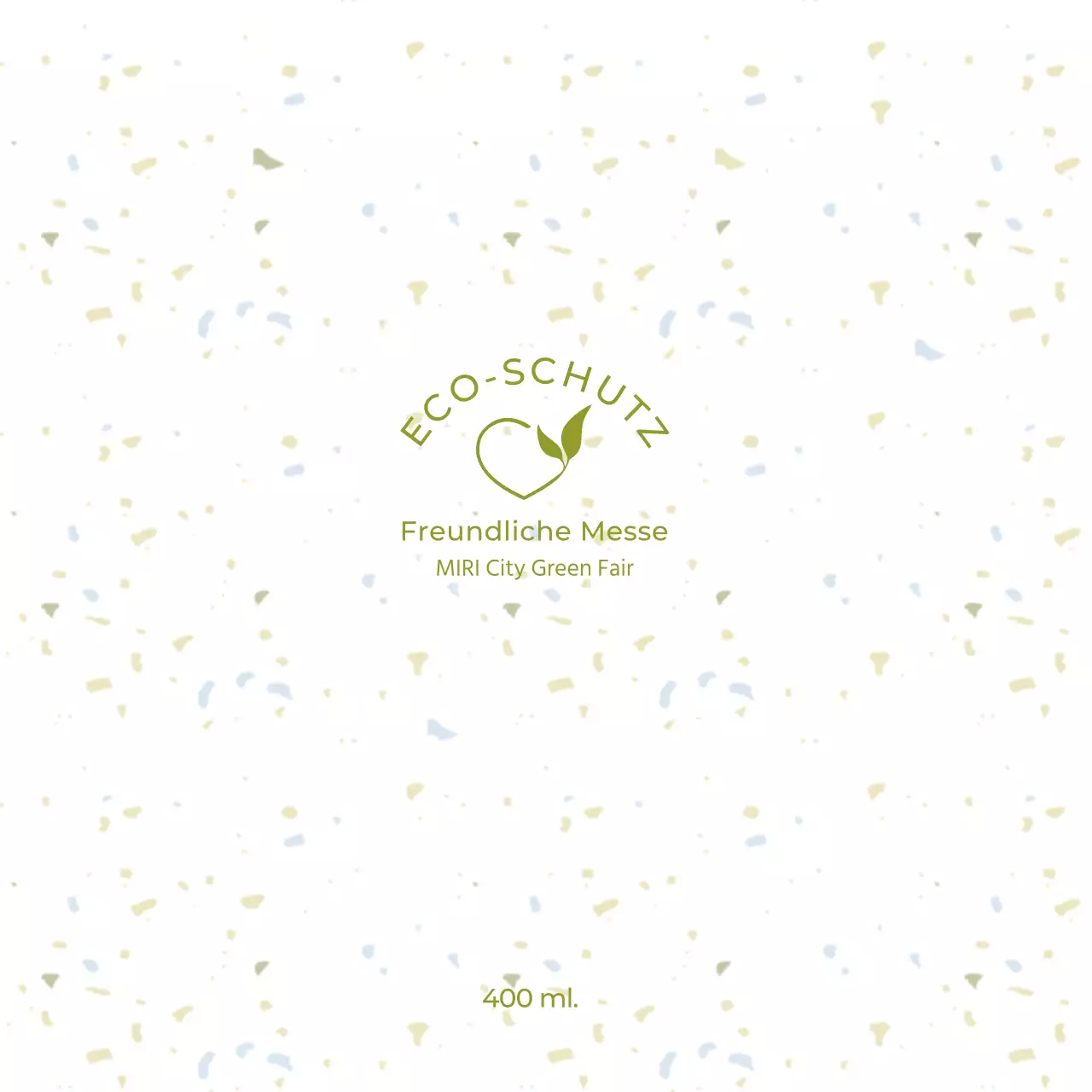 Umweltfreundliches Messekonzept mit Grünem-Punkt-Muster