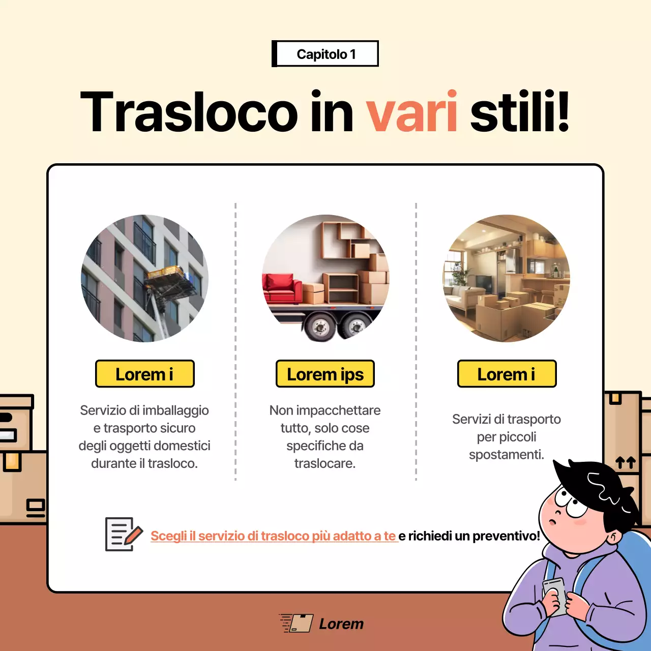 Promuovete la vostra azienda di imballaggi in avorio e marrone