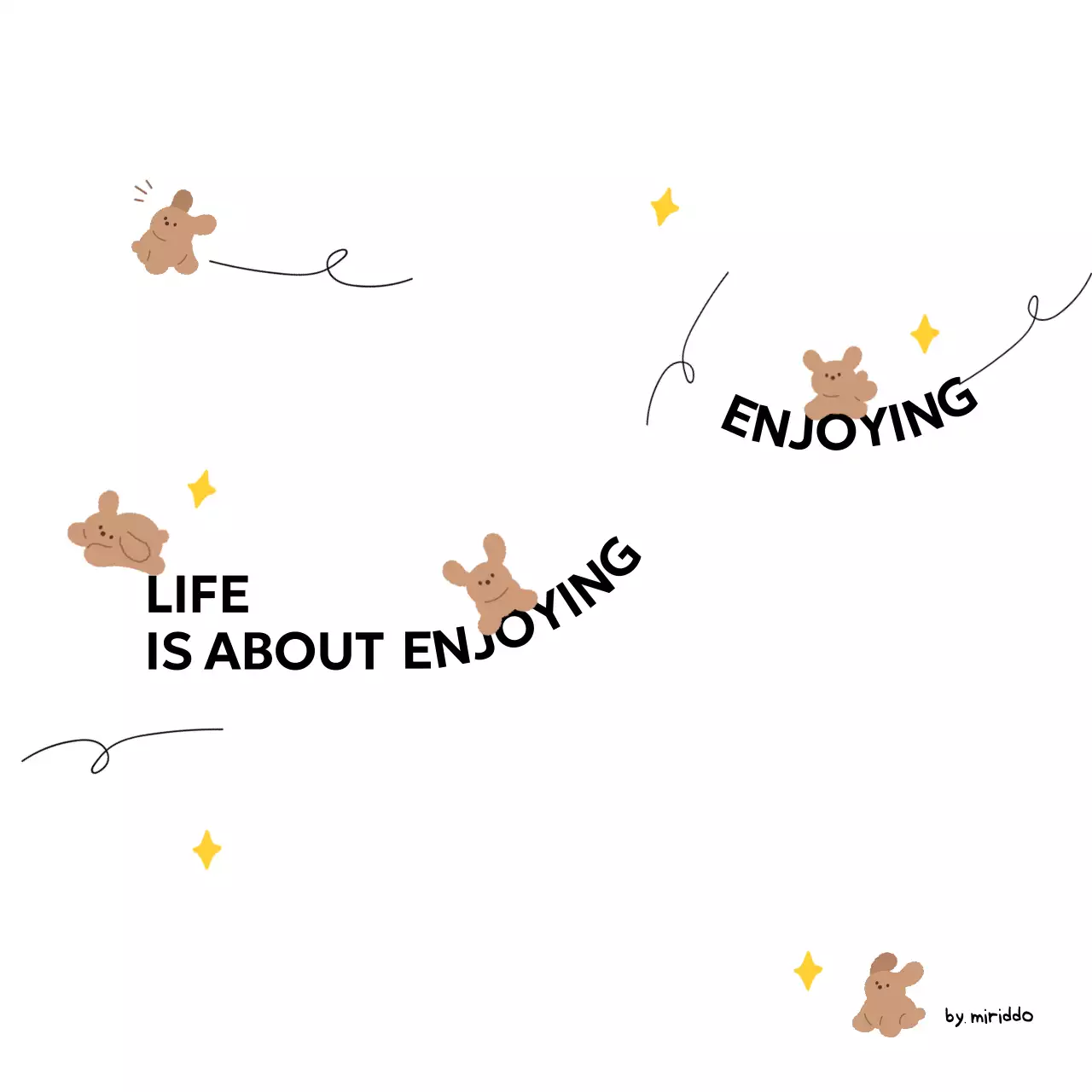 Kombinasi garis gambar dan teks dengan gambar anak anjing yang lucu Merchandise yang dipersonalisasi