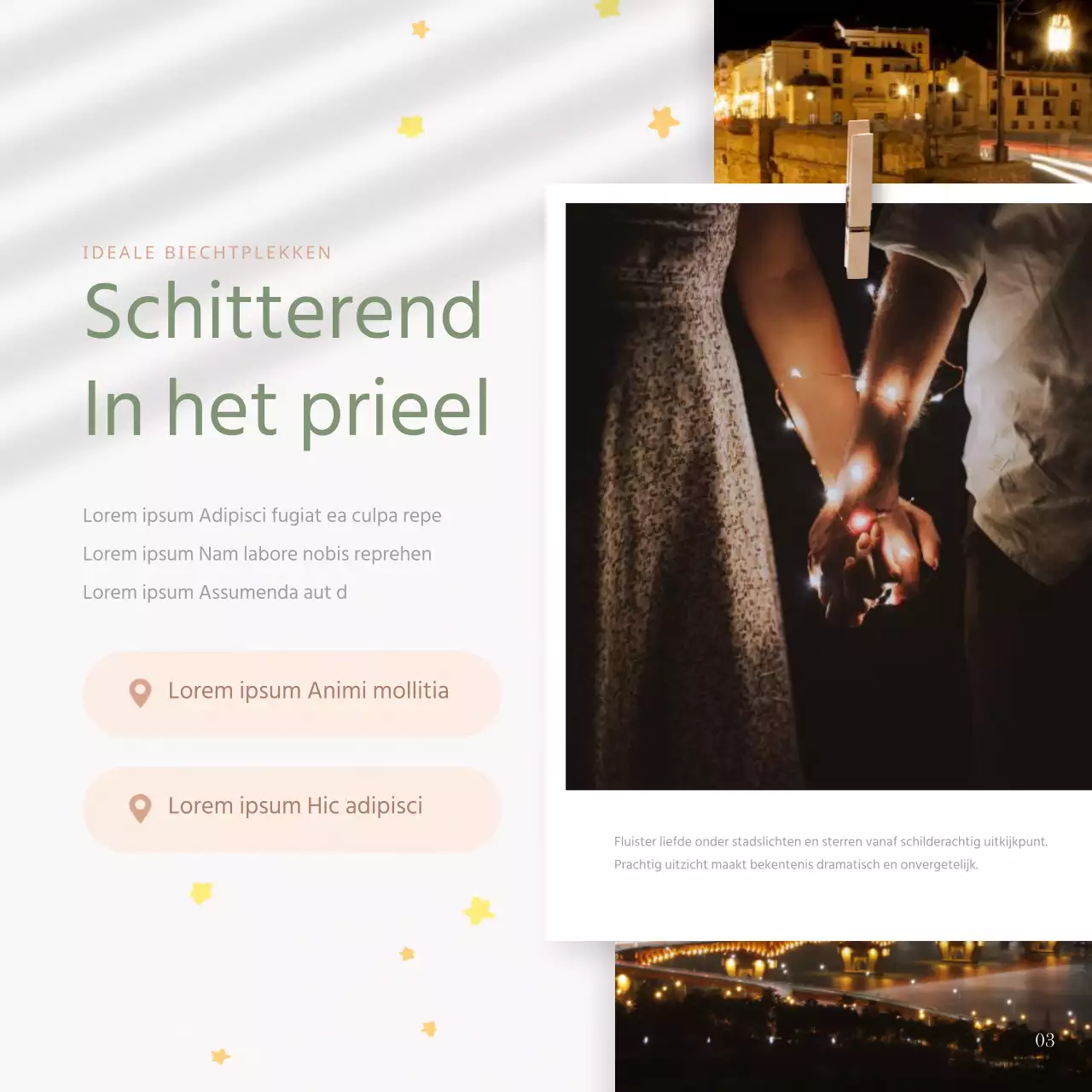 Een moderne plek om te biechten in chartreuse en witte post