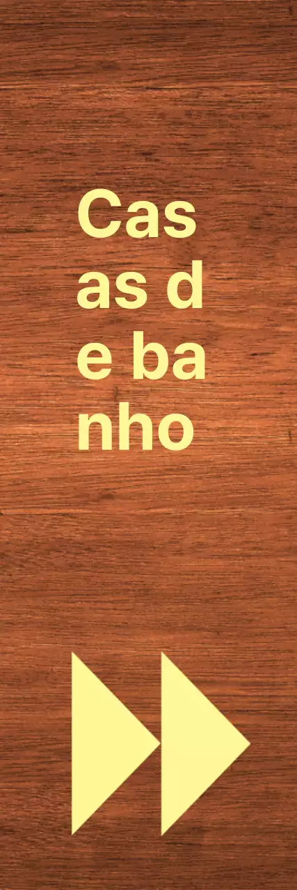 Marcações sanitárias em ponto branco amarelo