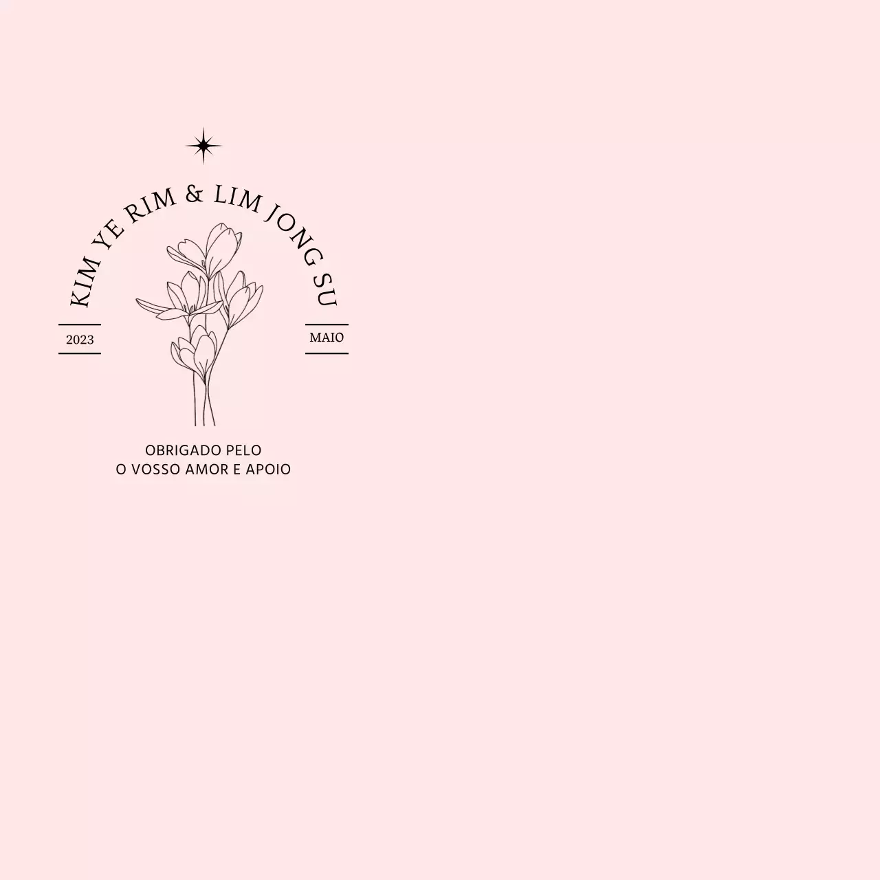 Criar lembranças de casamento com tipografia e ilustrações florais