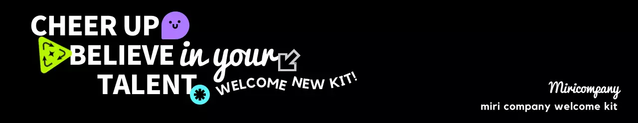 Perlengkapan selamat datang perusahaan dengan konsep tipografi