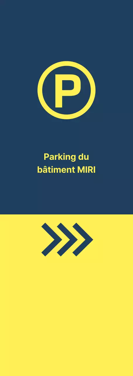 Emplacements de stationnement jaune indigo