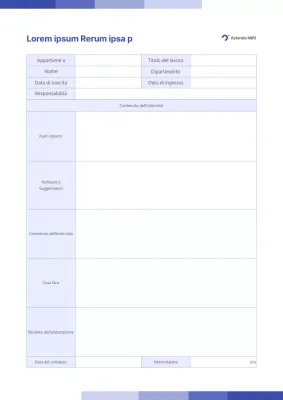 Materiale di formazione aziendale semplice in viola e malva