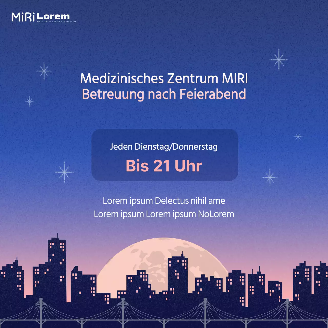 Förderung der Nachtpflege mit blauen und lavendelfarbenen Akzenten