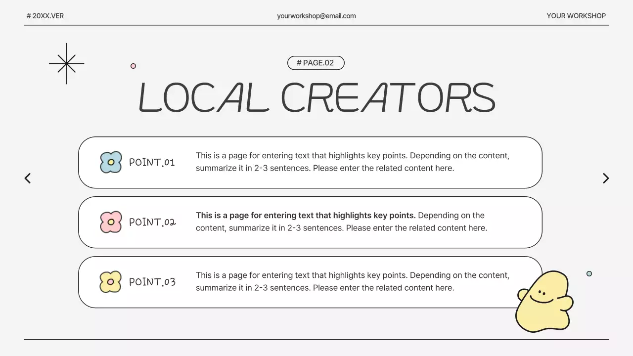 화이트 미니멀리스트 워크숍 발표 프레젠테이션