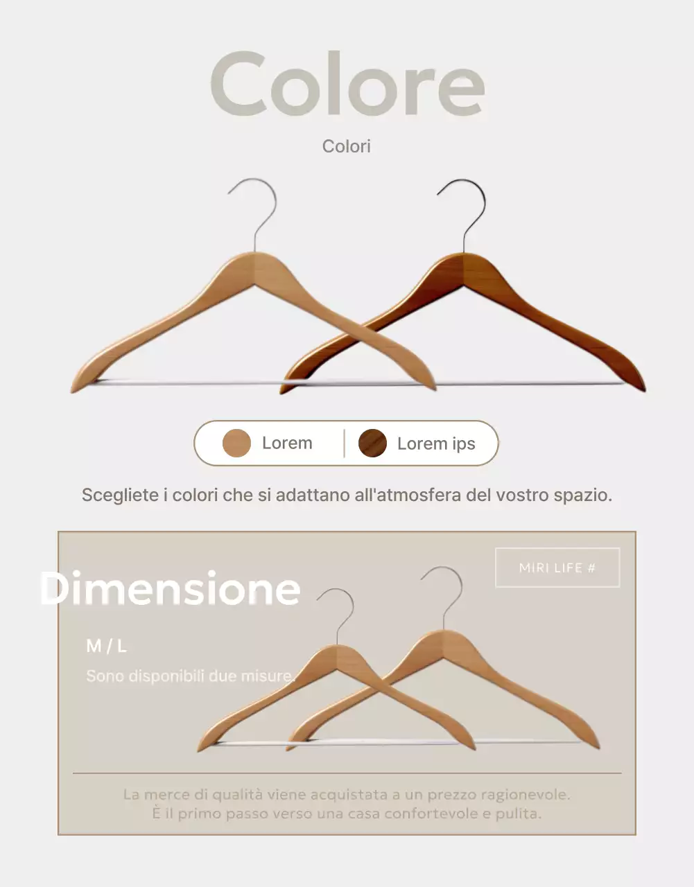 Promuovere le grucce semplici in avorio