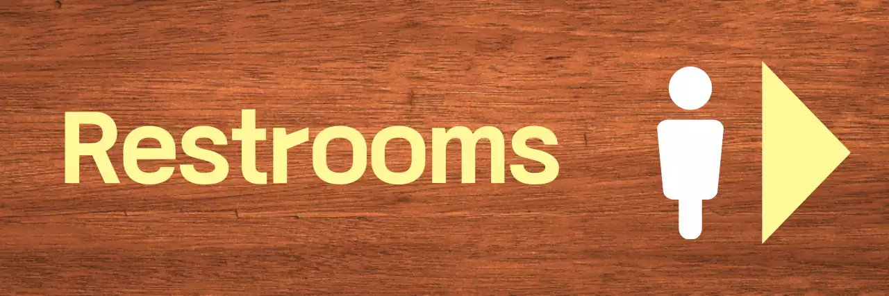 Show yellow white point restrooms