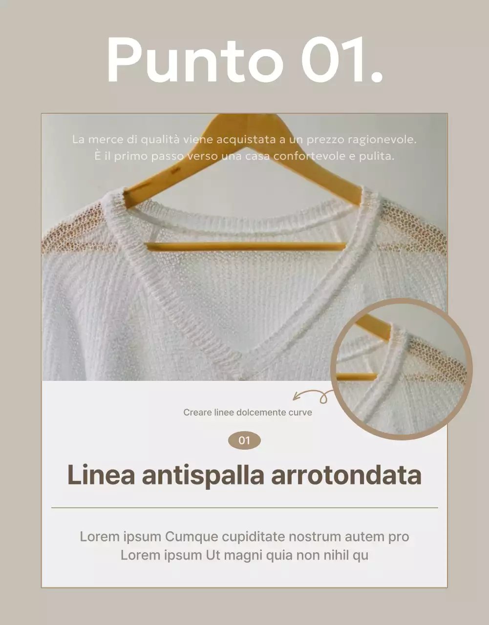 Promuovere le grucce semplici in avorio