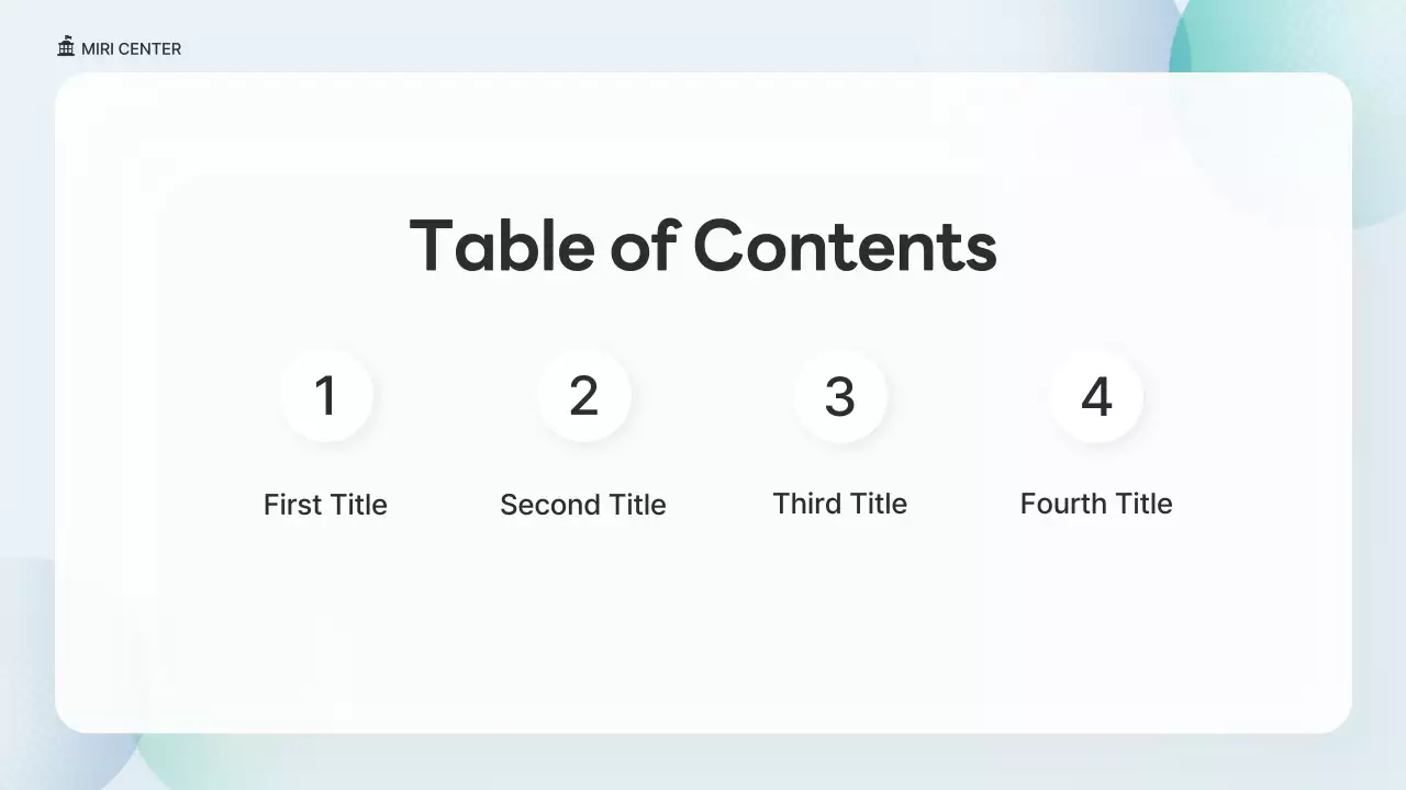 민트 모던 NGO 프레젠테이션