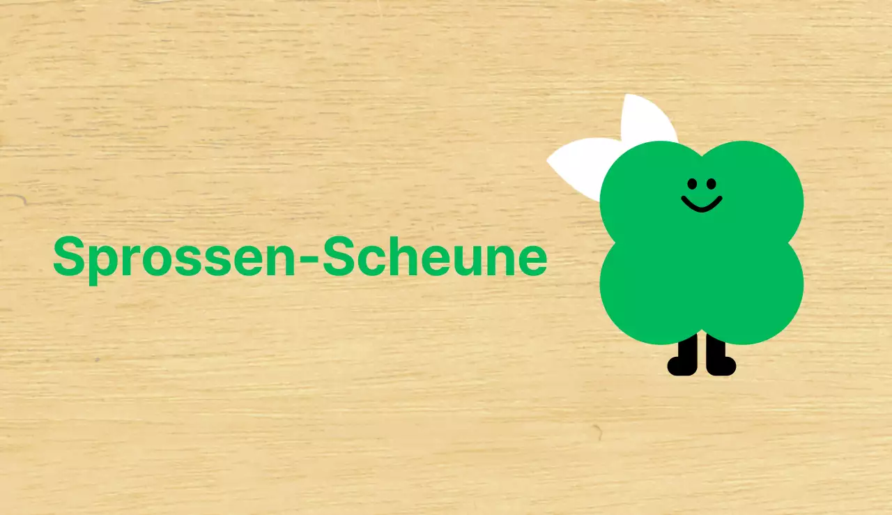 Grüner Pflanzencharakter Niedliche Kindergartenklasse